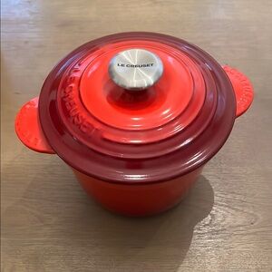 Le Creuset Red Cast Iron Rice Cooker
